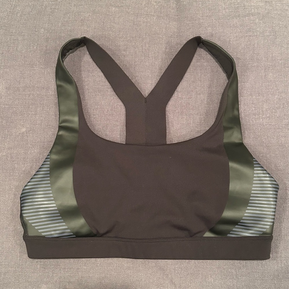 Athleta Black and Olive Sports Bra
